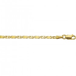 14 karaats gouden armband valkenoog circa metaalgewicht (g)2.61
lengte zonder extensie (cm)19
breedte (mm)2.1 - 59518