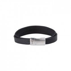 AZE Armband vintage double belt black 21cm - 61893