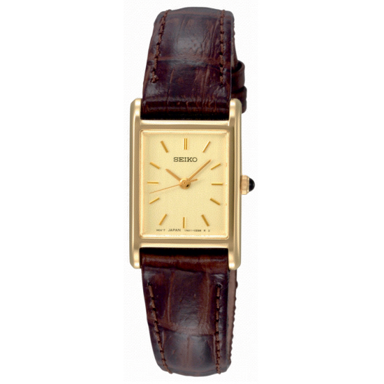 Double seiko dames horloge leer band sxgn54p1 - 571