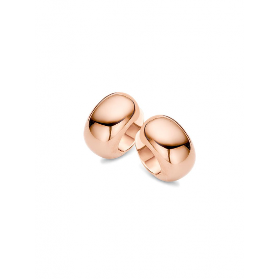 Moments oorbellen zilver, rose verguld 9.5mm - 56211