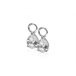 Zinzi Zilver Oorcreolen Aanhangers ZICH1302 - 56744