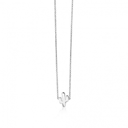 Zinzi zilver Collier ZIC1680  met cactus - 57138