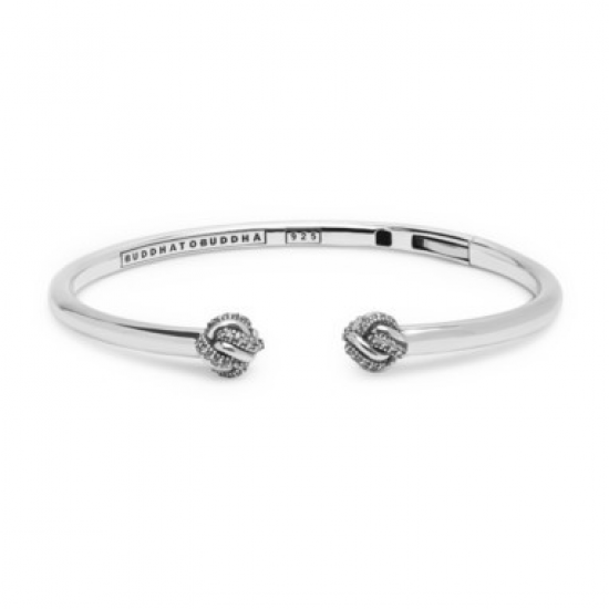 011WZC Buddha to Buddha Armband  katja bangle met zirconia maat c 17cm - 57911