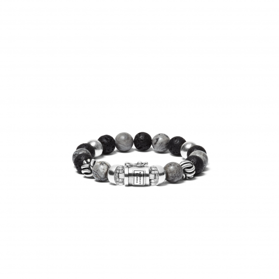 Buddha to Buddha bead mix grey 188MG F 21cm - 58782
