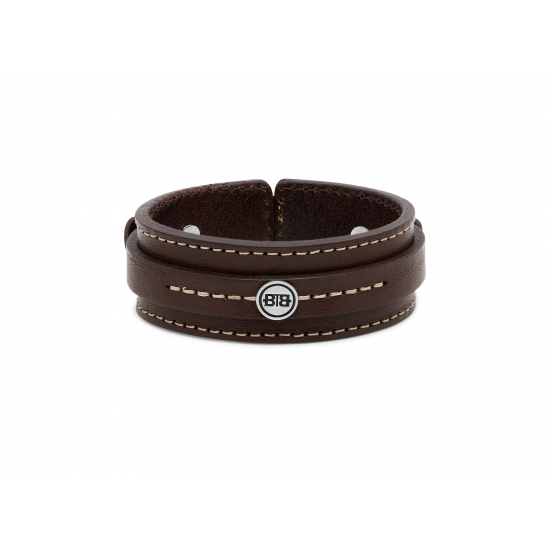 Buddha to Buddha Armband leer Jantan bruin 21cm - 59283