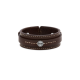 Buddha to Buddha Armband leer Jantan bruin 21cm - 59283