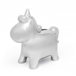 Verzilverde spaarpot Unicorn - 60609