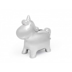 Verzilverde spaarpot Unicorn - 60609