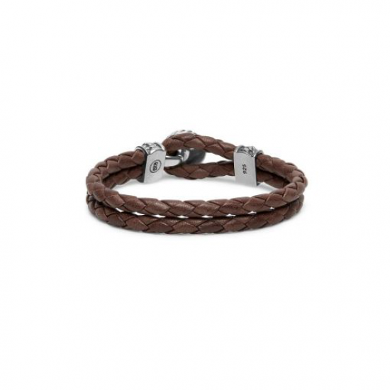Buddha to Buddha Armand ben Leather knot Brown 220BR E 19cm - 59138
