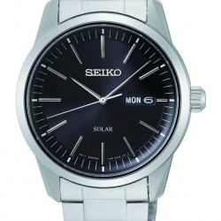 Seiko horloge met solar uurwerk Safier glas - 59426