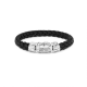 126BL E+  Mangky small leer armband zwart - 60381