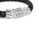 126BL E+  Mangky small leer armband zwart - 60381