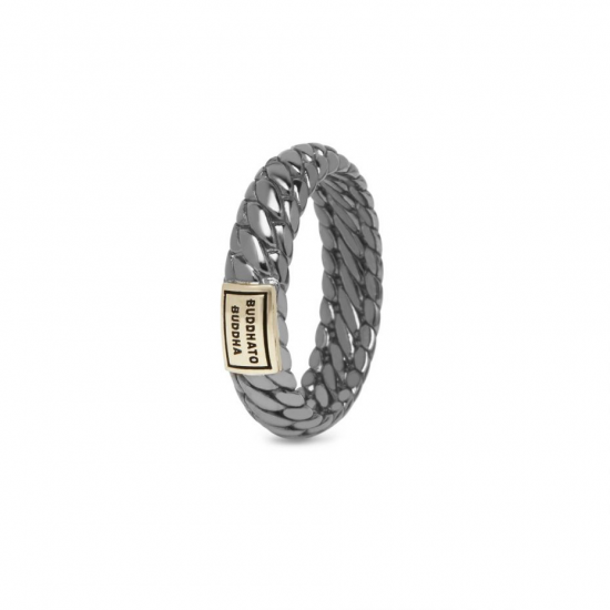 Maat 18 Buddha to Buddha ring Balck rhodium shine gold 14k 125Br SG - 60407