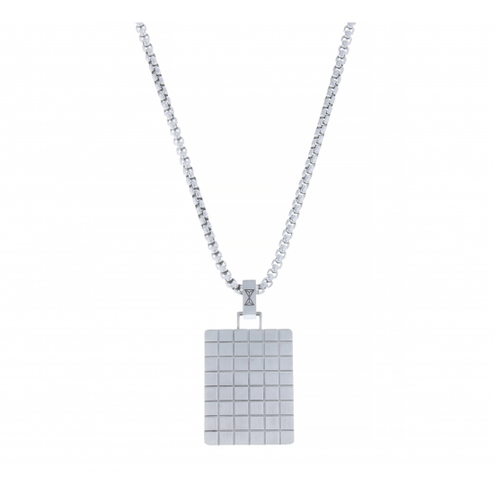 AZE collier 70cm, square AZ-NL004-A-070 staal - 60682