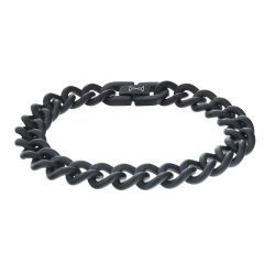 AZE Armband 19.5 cm Gourmette satin - noir- - 60710