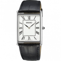 Seiko Heren horloge zwart leer - 62045