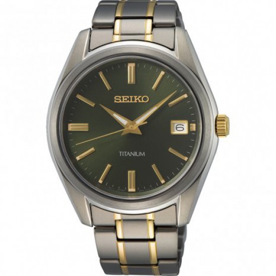 Seiko Titanium horloge 10bar safier - 62048