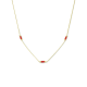 14 karaats gouden collier 40-42cm bloedkoraal - 62165