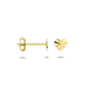 14 karaast gouden oorknoppen hart - 62300