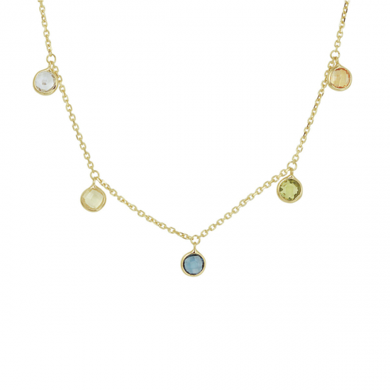 Veertien karaats geelgouden collier 41/45cm - 62370