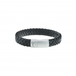 AZE Armband 19.5 cm iron jack brown leer - 60739 AZE Armband 19.5 cm iron jack brown leer - 60739