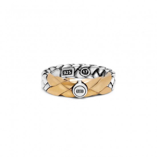 Buddha to buddha Ring limited george small maat 17.5 brons zilver - 62528