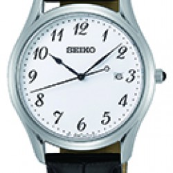 Seiko Heren zwart leer SUR303P1 - 62599