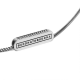 Buddha to buddha collier logo necklace xs silver 45.5cm - 60848