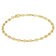 Een veertien karaats geelgouden armband fantasie 18cm - 60932
