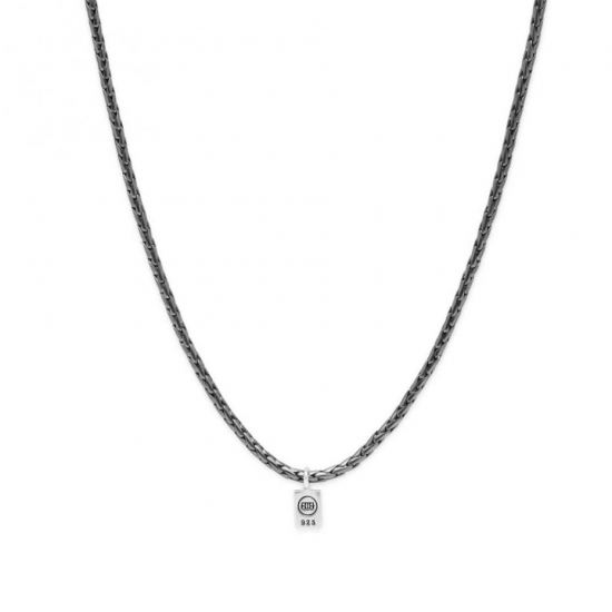 Buddha to buddha collier George xs necklace black rhodium 60cm - 60916