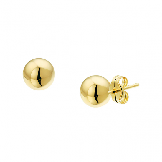14 karaats geelgouden oorknop 6mm - 61272