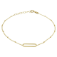 14 karaats geel gouden Armband 16/18cm - 61307