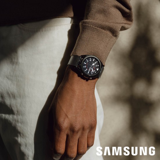 SA.R850SM Samsung smart watch staal mesh, leer en rubber. - 61312