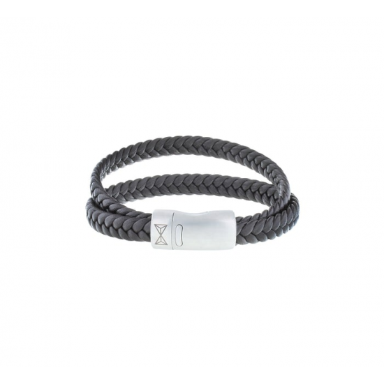 AZE Armband double flat sting brown 19.5cm - 61378