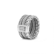 Buddha to Buddha Ring zilver 615 triple mini maat 19 - 61546