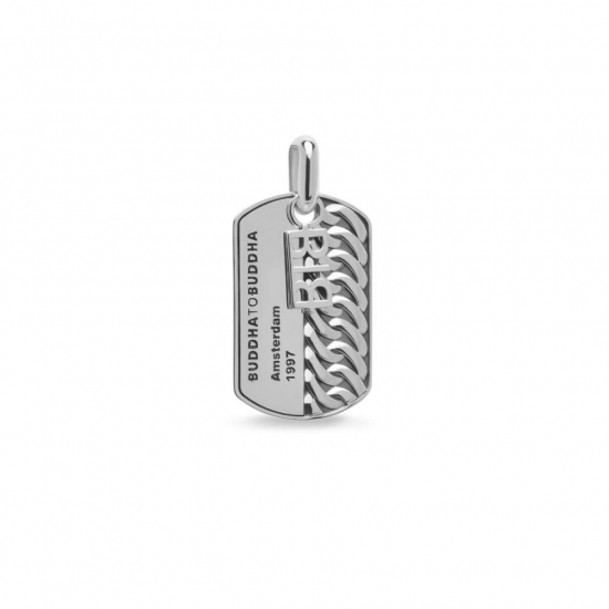 Buddha to buddha Ring Chain army tag pendant - 61555