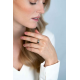 Zinzi ring zilver met goud verguld en zirkonia maat 56 - 61660