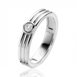 Zinzi Ring Zilver ZIRkonia ZIR2241-56 - 61687