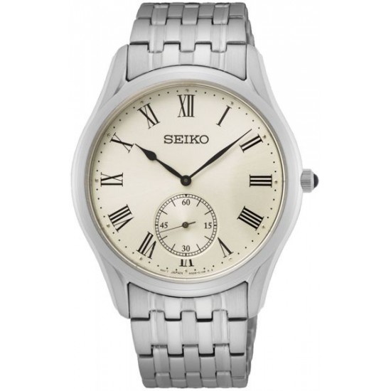 Seiko heren staal /wit 50m wd  SRK047P1 - 62031