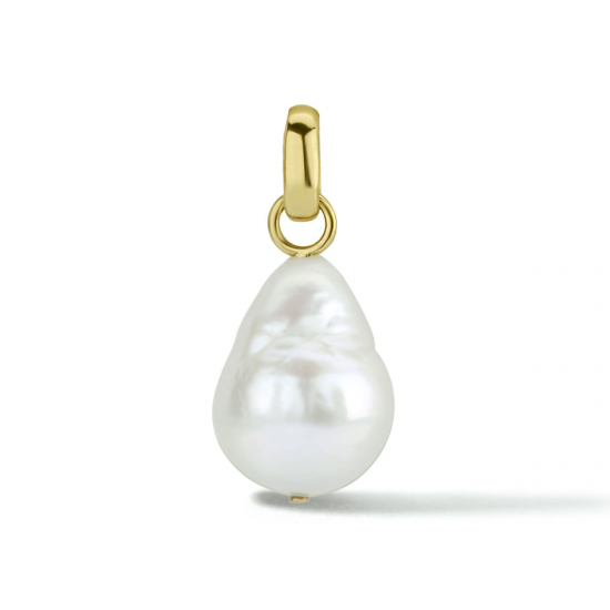 14 karaats Gouden Hanger Met barok zoetwater parel - 62360