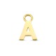 14krt gouden oorbel aanhanger letter A - 62802