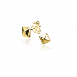 zinzi oorknoppen zilver verguld \zio2365G - 62820