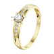 14 karaats gouden ring zirkonia - 62885