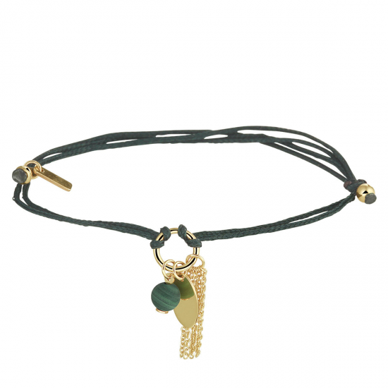 14 karaats gouden silk armbandmalagiet - 62894