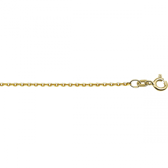 14 kkaraats geel gouden collier anker 45cm 1.2mm - 62982