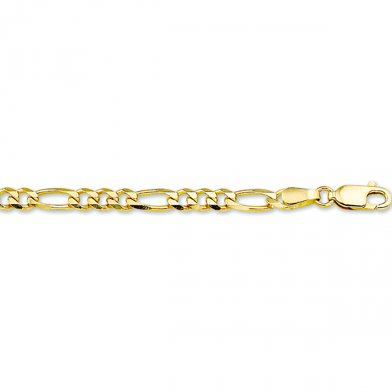 14 karaats geelgouden figaro collier 50cm - 62984