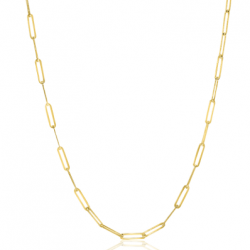 Zinzi gold 14krt gouden collier paperclip schakel 1.6mm 45cm ZGC289 - 63025