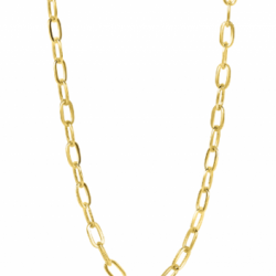 Zinzi gold 14krt collier 2.2mm paperclip 43cm - 63026