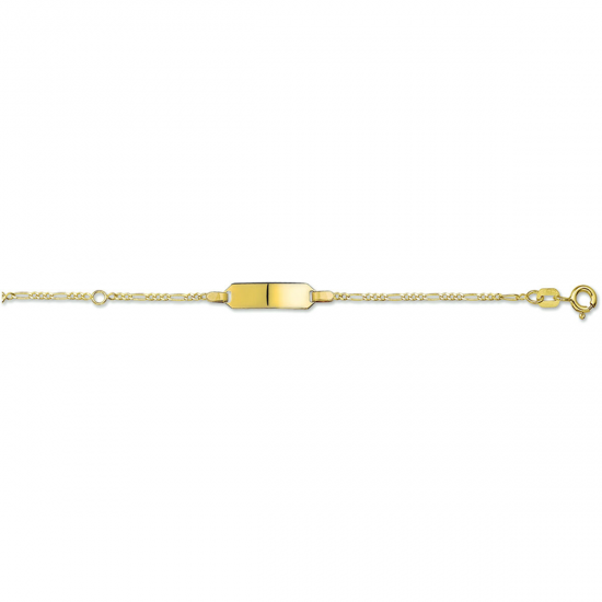 9-11 cm gouden plaatbandje baby - 63186
