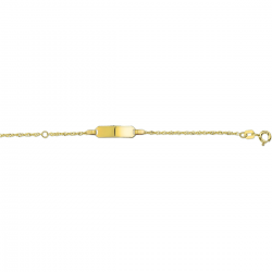 14 karaats gouden kinder plaatband 9-11 - 63188